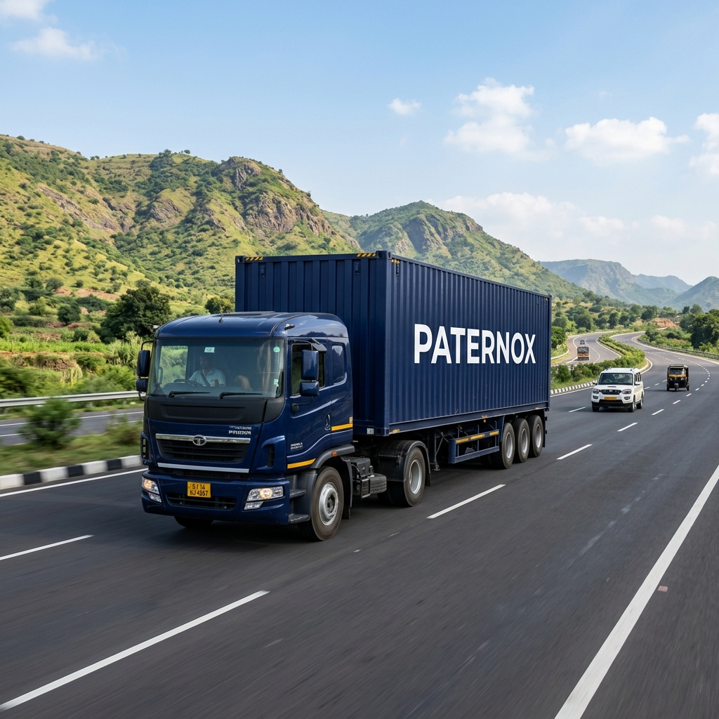 Paternox packers moving container truck