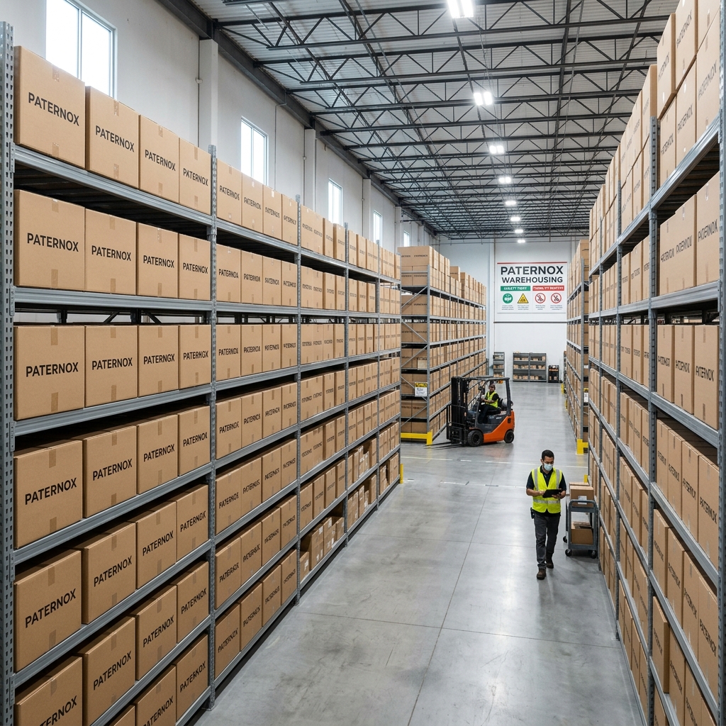 Secured warehouse storage racks